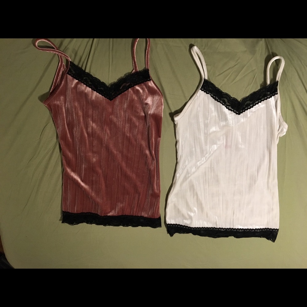 No Boundaries Camis (Pink and White) (2 FOR 1)